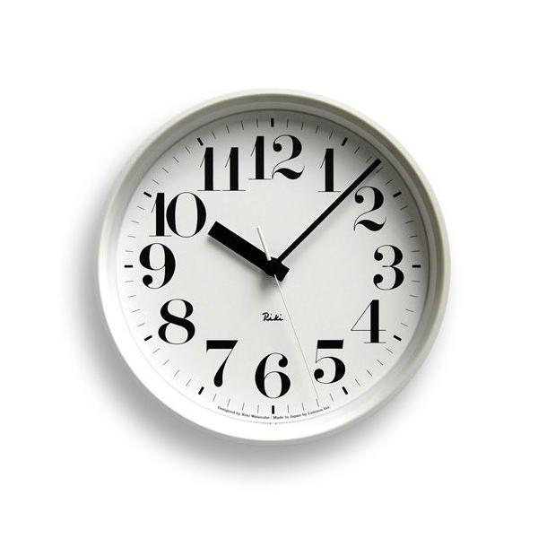 Lemnos レムノス 電波時計 WR08-24 WH 渡辺力　ホワイト 白 RIKI STEEL CLOCK リキ スチール クロック - RIKI - レムノス
