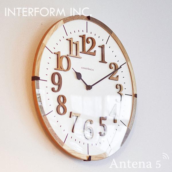 INTERFORM（インターフォルム） 掛け時計 Tiel ティール クロック 電波