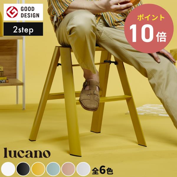 lucano ルカーノ 2stepML2.0-2美しいフォルムと機能美で数々のデザイン賞を受賞したルカーノ。スツールとしても使いやすい2ステップ。ワンタッチバーを持ち上げて折畳めるので、使用時によくある「手ばさみ」などの不安を払拭。また、シ...