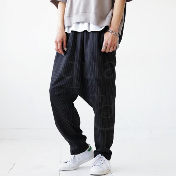 antiqua（アンティカ） ストライプ柄 サルエルパンツ パンツ