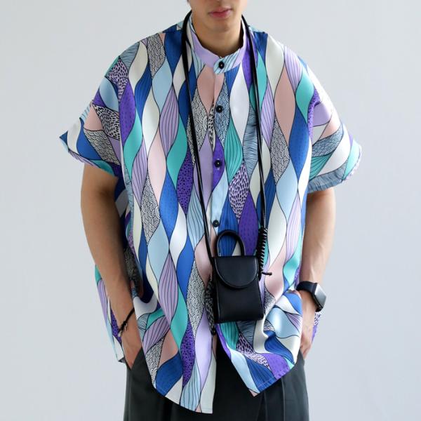 アンティカ　柄シャツ antiqua（アンティカ） 迷ってるなら今。夏乗り切るまとめ買い！最大