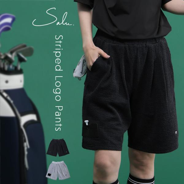 ANTIQUAGOLF黒 Lサイズ ゴルフショーツ ANTIQUA GOLF×STCH ハーフパンツ レディース 送料無料・6月28日0