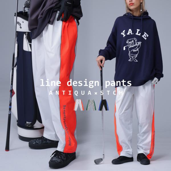 antiqua（アンティカ） ANTIQUA GOLF×STCH パイピングパンツ