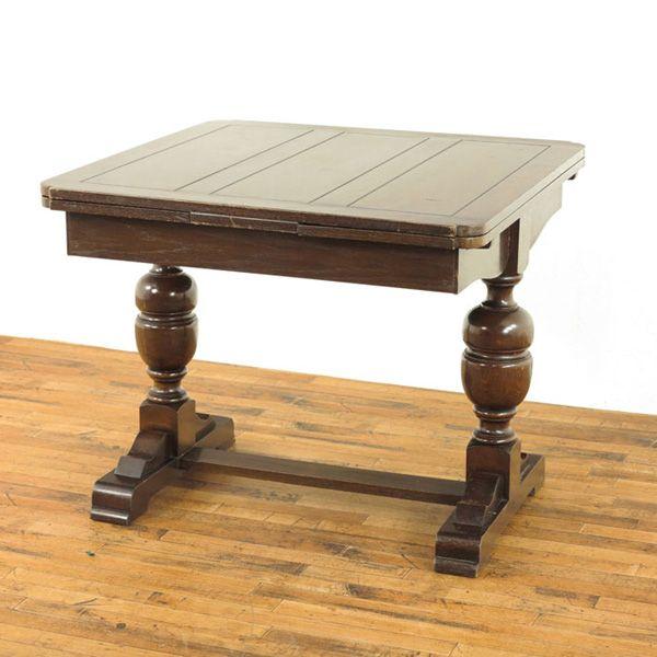 ドローリーフテーブル スッキリとした洗練されたデザイン イギリスアンティーク家具 食卓テーブル