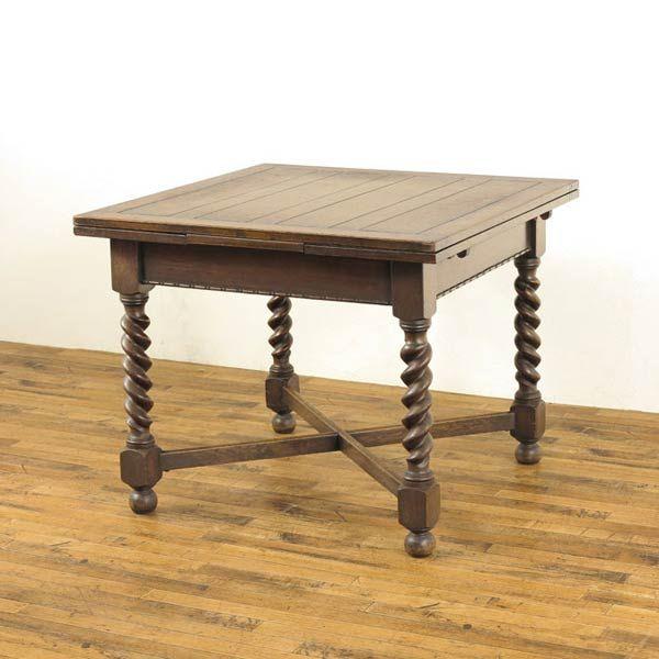ツイストレッグドローリーフテーブル 514 19年頃イギリスアンティーク家具 定番的人気のお