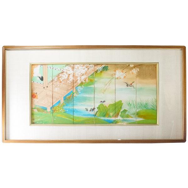 油絵 額あり 同志舎】油彩額 亜土マット付（さび朱） 30号（F,P,M型）[油絵