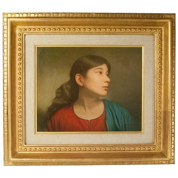 北 浩二 「横顔」 油彩 F3号 : アンティーク慈光 - 通販 - Yahoo