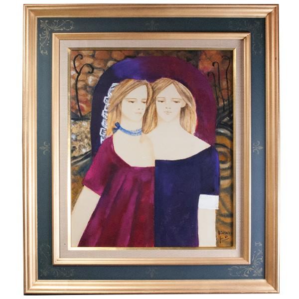 松任谷國子 「夢」 油彩8号 絵画 : アンティーク慈光 - 通販 - Yahoo