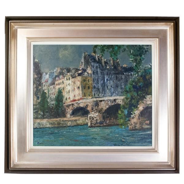 森 清治郎 「PONT MARIE(マリー橋）」 油彩 10号 絵画