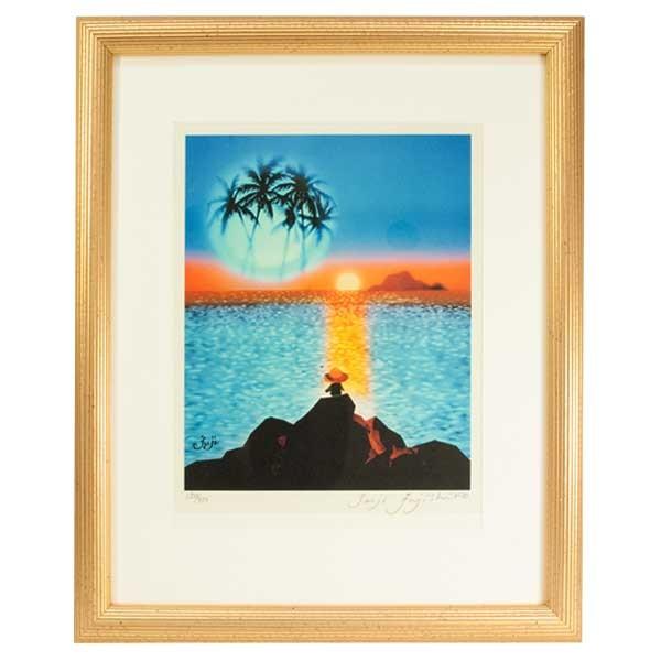 【訳あり大特価】藤城清治　日本の愛唄歌シリーズ　「8月 椰子の実」 訳あり大特価】藤城清治 日本の愛唄歌シリーズ 「8月 椰子の