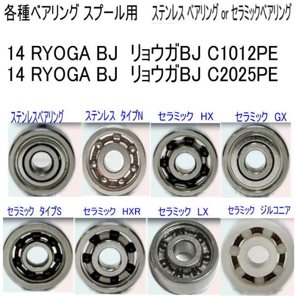 1600円から【ダイワ  スプール用 適合機種】RYOGA SPNL　リョウガSPNL C3000/DAIWA Z 2020 各種 ベアリング  (11-5-4 10-3-4mmセット)