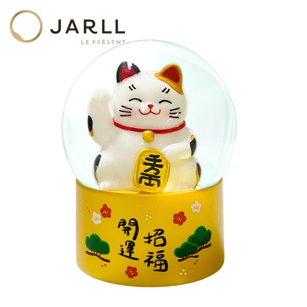 招き猫 スノードーム　オルゴール付き　縁起物　赤　手招き故障 招き猫 スノードーム オルゴール付き 縁起物 赤 手招き故障 Amazon.co