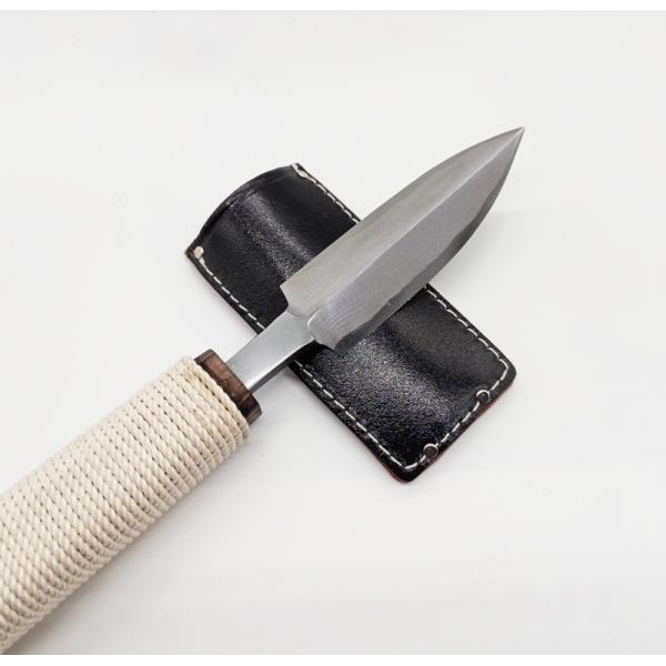 槍先/矢じり 本物保証 Yahoo!オークション - 笹穂 袋槍 長さ35.3cm 大身槍 登録証付