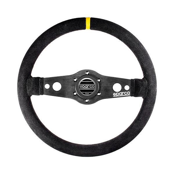 sparco R368 スエード ステアリング sparco 正規品 スパルコ ステアリング R215 FLAT ブラックスエード