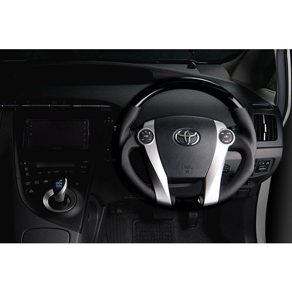 REAL ガングリップステアリング ピアノブラック ブラック