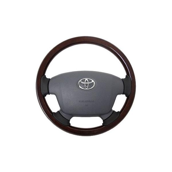 REAL オールウッドステアリング ダークブラウンウッド
