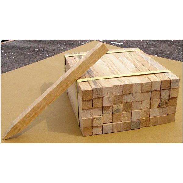 測量杭 木杭 30×30×400mm 100本セット | 安全・サイン8 | SitePromo