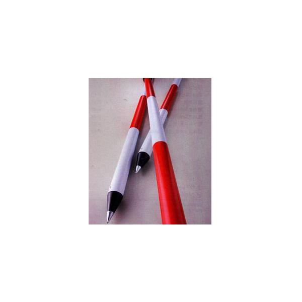 測量用 アルミ伸縮ポール ２ｍ 赤白20cmピッチ マイポール １０本