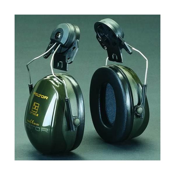 イヤーマフ ヘルメット用 防音 H520P3E ぺルター製 (遮音値 NRR23dB) (3M PELTOR) 耳栓