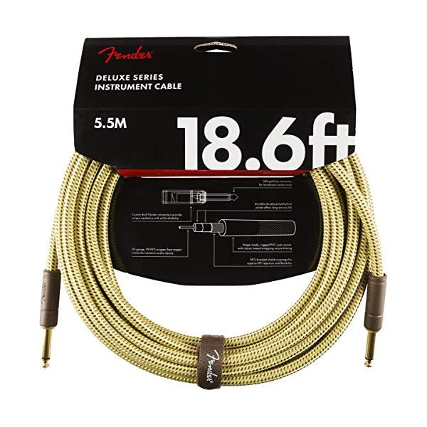 Fender シールドケーブル Deluxe Series Straight/Straight, 18.6
