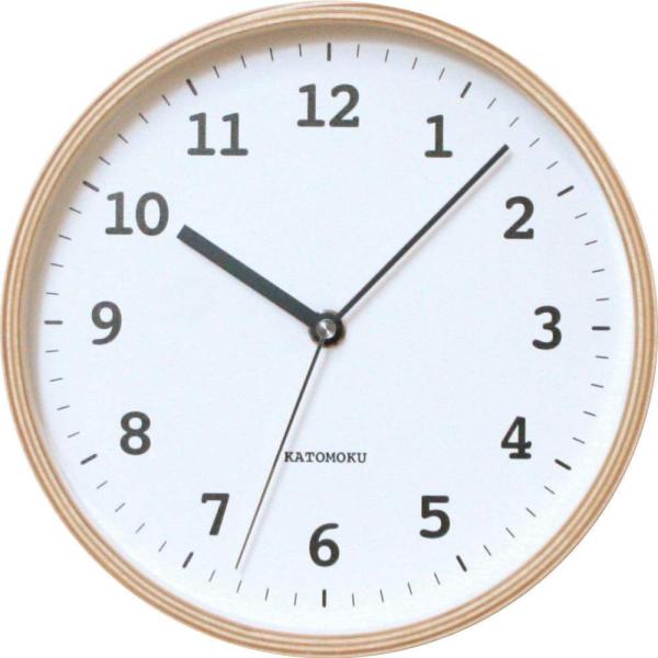 Katomoku Plywood Wall Clock 13 Km 84nrc ナチュラル 電波時計 連続秒針 F2mm Sagaretxe Net