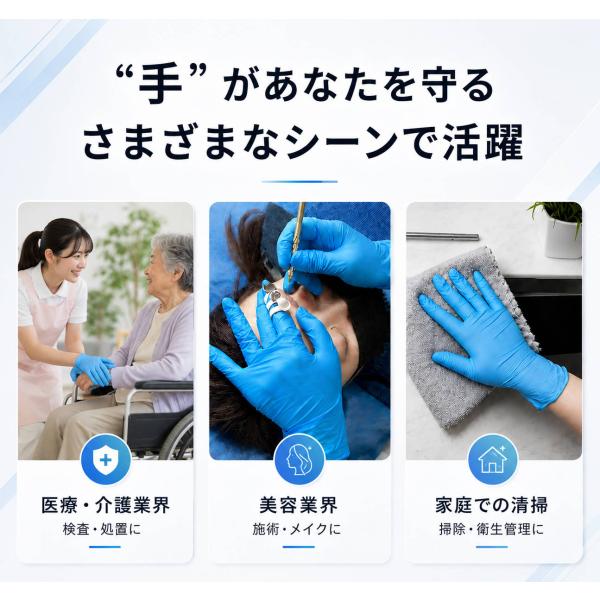 �j�g������� �� �� �T���v�� �g���̂� �R�� �p�E�_�[�t���[ �ϖ� ��Ɨp�O���[�u ���� ���| �Ɩ��p S M L 50�� �܂Ƃߔ��� ���Ȃ� ���� �H�i �ϋv ���L ���i�摜3