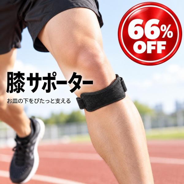 膝サポーター 膝蓋骨バンド スポーツ ひざサポーター 膝バンド 膝ストラップ 膝蓋骨サポーター シリコンパッド 加圧 ベルト 調節 ランニング バスケ バレーボー