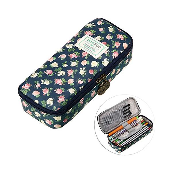 Sumnacon ペンケース 筆箱 おしゃれ 大容量 高校生 かわいい 化粧ポーチ ペン 色鉛筆 文具 収納の価格と最安値 おすすめ通販を激安で