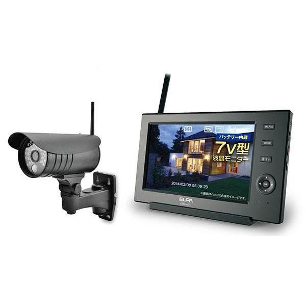 Elpa エルパ ワイヤレス防犯カメラ モニターセット Cms 7110 スマホ対応 国内正規品