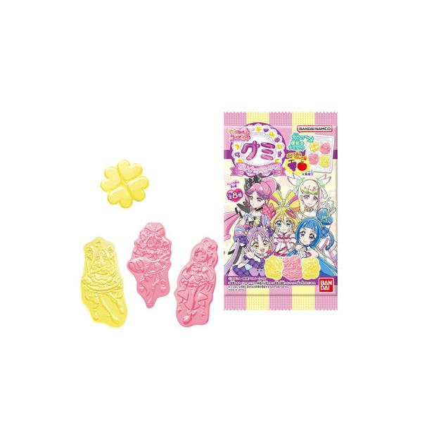 『キミとアイドルプリキュア♪』のトレーグミが新登場！それぞれのトレーできょうのうらないが楽しめます！うらないは全部で8種類、きょうはどのトレーがあたるかな？ぶどう味とりんご味の２つの味が楽しめます！色違いでラインナップは全8種類、トレーのか...