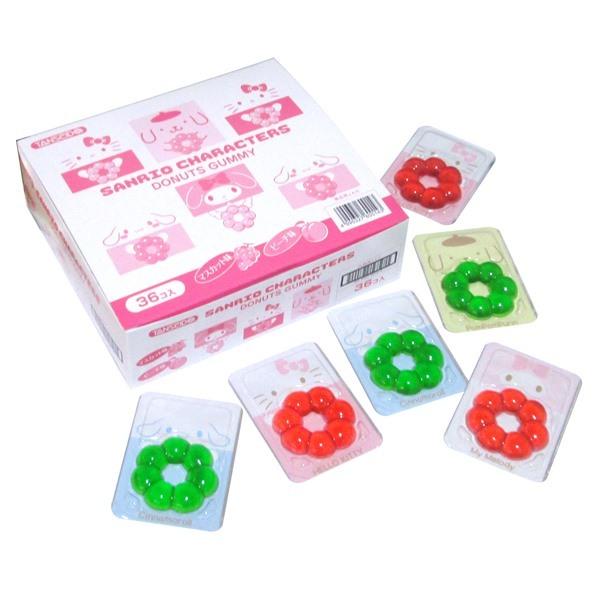 サンリオキャラクターズドーナツグミ マスカット＆ピーチ味 36