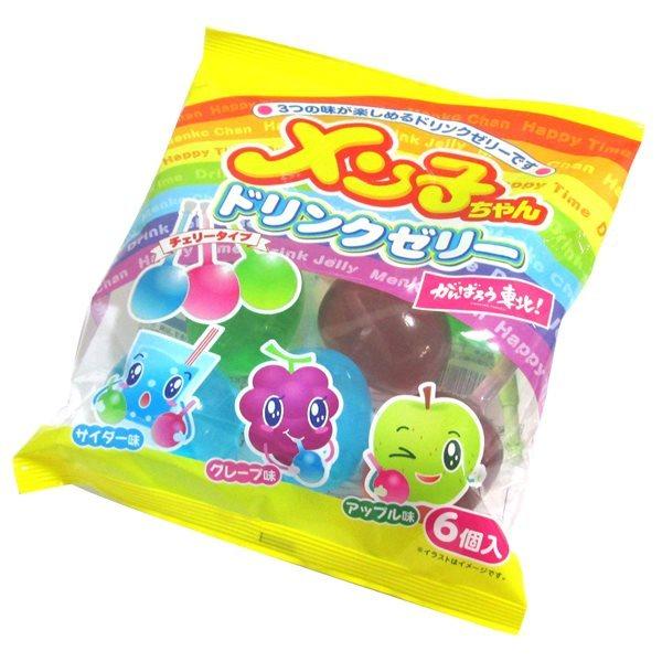 6個入 メン子ちゃんドリンクゼリー 1袋 駄菓子 ゼリー 子供会 景品