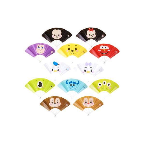 ディズニーオールスター顔柄せんす １２入　景品 おもちゃ 子供会 お祭り くじ引き 縁日 お子様ランチ