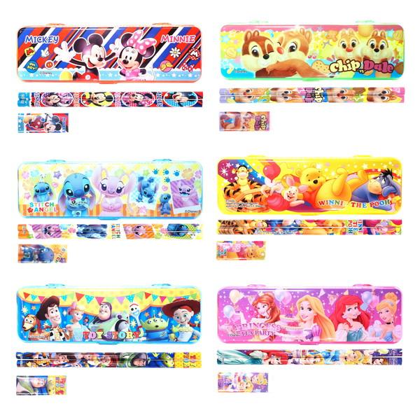ディズニー文具入りプラペンケース １２入　景品 おもちゃ 子供会 お祭り くじ引き 縁日 お子様ランチ