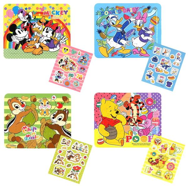 ディズニーパズル＆シールセット 24入 景品 おもちゃ 子供会 お祭り