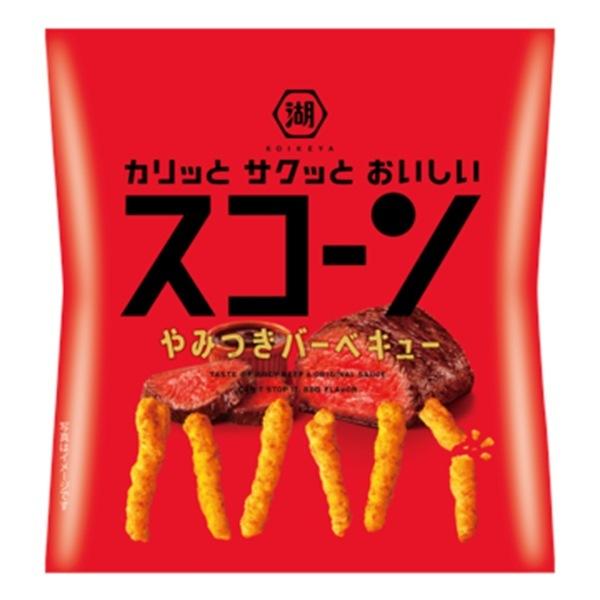 湖池屋 スコーン やみつきバーベキュー33g 24入 駄菓子 子供会 景品