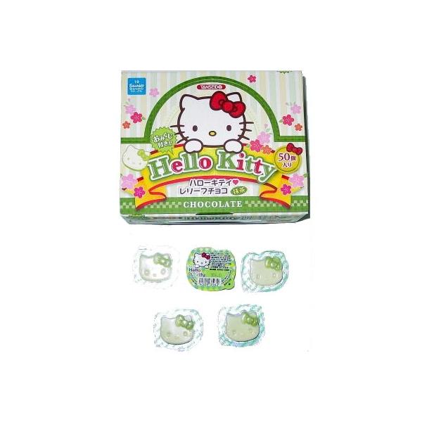 みんな大好き！丹生堂のハローキティレリーフチョコの抹茶味です。