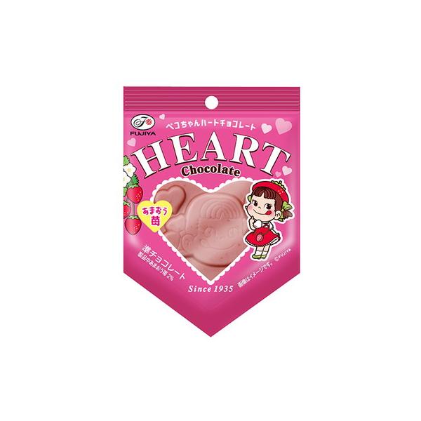 1枚ペコちゃんハートチョコレート（あまおう苺） 10入 駄菓子 子供