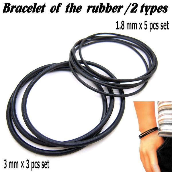 限定②再販無し/マットブラックのラバープレートと天然石のジャラ系ヘアゴム❤ aoime_3-5801