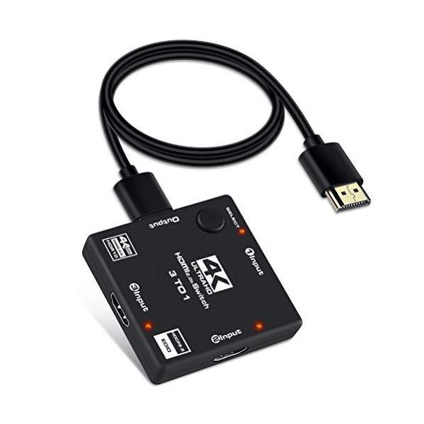 NEWCARE HDMI 切替器 4K 60HZ 電源不要 HDMI スイッチャー 3入力1出力 手動切替 HDMI 2.0b HDCP 2.2 HD :se08DSCXHB9:青木商店 ヤフー店 - 通販 - NEWCARE HDMI 切替器 4K 60HZ 電源不要 HDMI スイッチャー 3入力1出力 手動切替 HDMI 2.0b HDCP 2.2 HD :se08DSCXHB9:青木商店 ヤフー店 - 通販 -