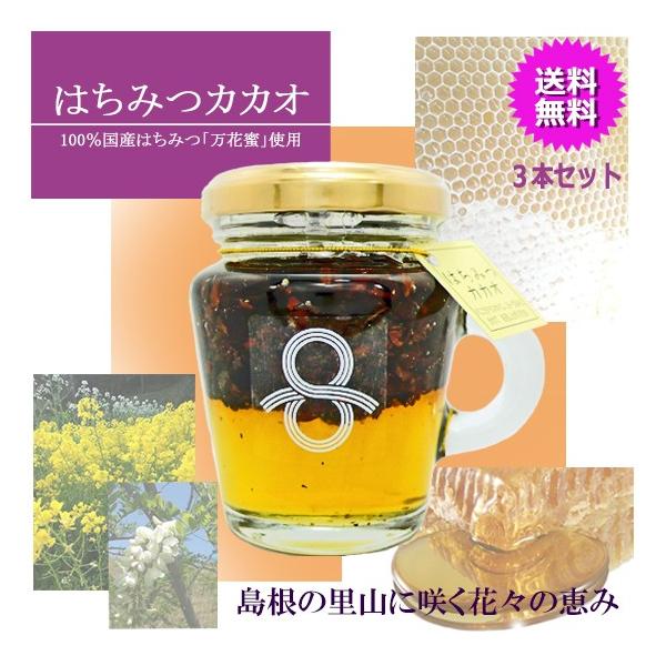 はちみつ カカオ 110g×3本セット 国産はちみつ 有機カカオ 使用 カカオ蜂蜜漬け リセラファーム