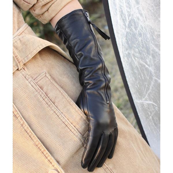 Warmen 手袋 ファッション レディース 冬 保温 レザー 本革 羊革 ナッパ革 手袋 グローブ ロング 厚ライニング ファスナー パフォーマンス L031nq Buyee 日本代购平台 产品购物网站大全 Buyee一站式代购 Bot Online