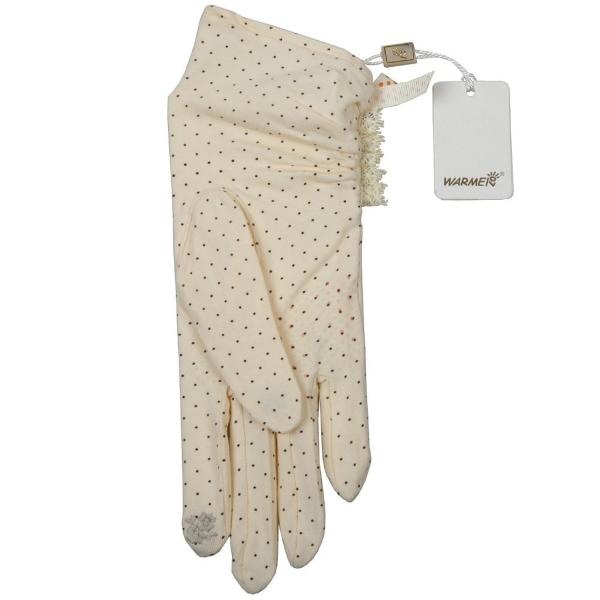 Warmen 手袋レディース結婚式ｕｖカット水玉模様滑り止め携帯対応iphone Ipad 日焼け防止紫外線カットドライビング花嫁ブライズメイドuv012d Buyee Buyee 提供一站式最全面最專業現地yahoo Japan拍賣代bid代拍代購服務