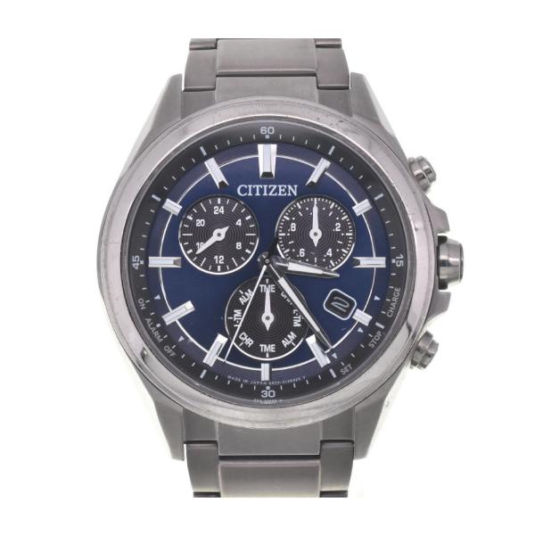 【稼働品】CITIZEN ATTESA チタン E820-S096081 aonohappa_102285