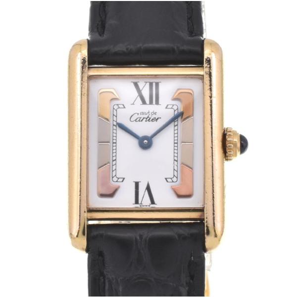 CARTIER 5057001 マストタンク ヴェルメイユ トリニティ文字盤 Cartier □ 【CARTIER】カルティエ マストタンク ヴェルメイユ