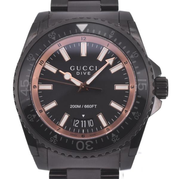 グッチ ダイブ 腕時計 時計 ステンレススチール YA136213(136.2) クオーツ メンズ 1年保証 GUCCI  中古 GUCCI（グッチ） GUCCI 136.2/YA136213 ダイブ クォーツ メンズ 良品