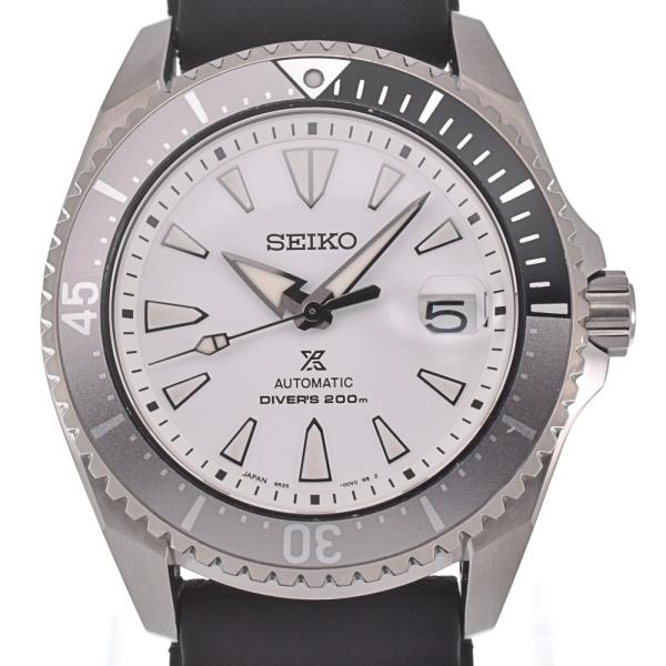 廃盤希少！SEIKO チタンダイバー SBDC131 自動巻き 魅せる 白文字盤 保証書