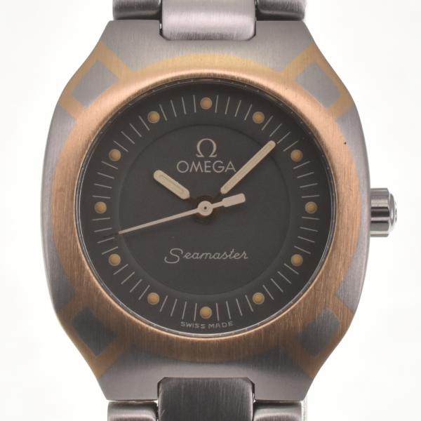 オメガOMEGA 2510.40 シーマスター ポラリス デイトクォーツ メンズ OMEGA オメガ 2510.40 シーマスター ポラリス デイト SS/K18