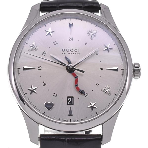 GUCCI（グッチ） GUCCI YA126332/126.3 Gタイムレス GMT デイト 自動