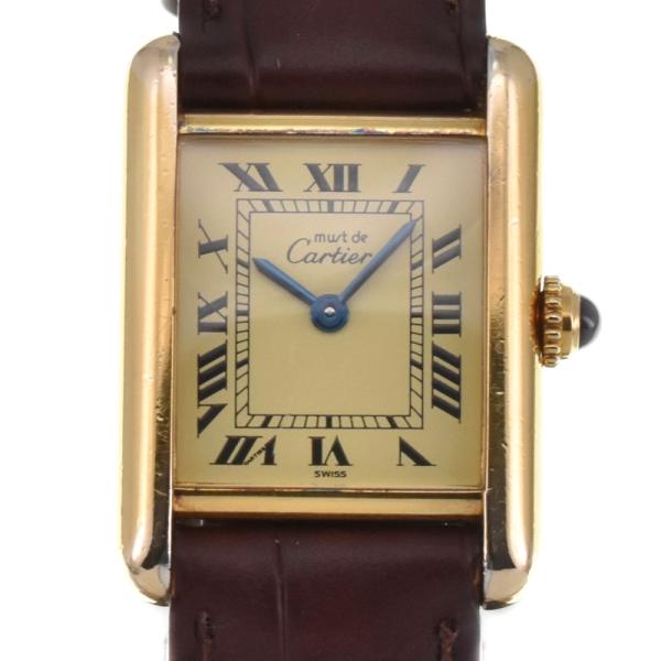 Cartier マストタンク ヴェルメイユ SV925 クォーツ OH済 Cartier（カルティエ） CARTIER 557051 マストタンク ヴェルメイユ